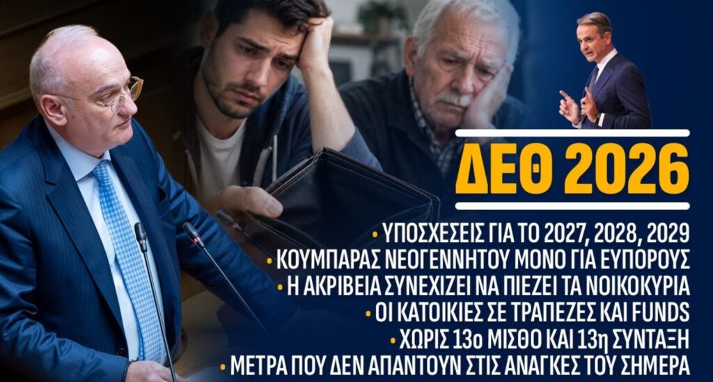 ΝΙΚΗ: Ανεπαρκείς οι εξαγγελίες της ΔΕΘ για ακρίβεια, στέγη και δημογραφικό