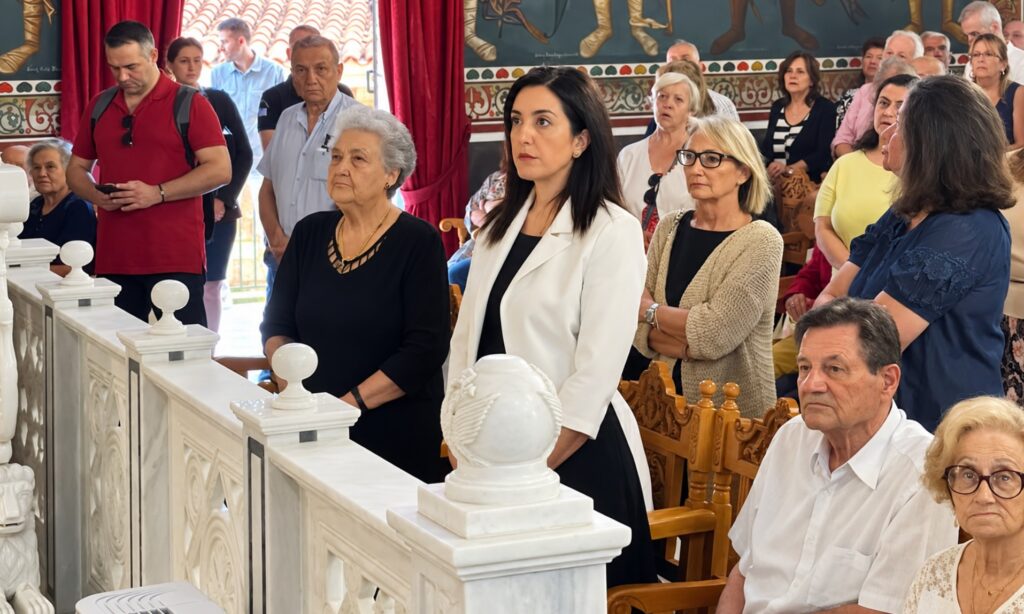 Η Ασπασία Κουρουπάκη στον εορτασμό της Αγίας Σοφίας στο Νέο Ψυχικό