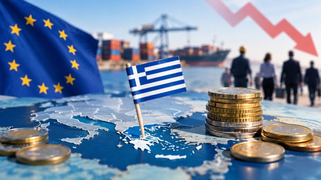 Eurostat: Η ελληνική ανάπτυξη επιβραδύνθηκε στο 0,3% το Β΄ τρίμηνο του 2026