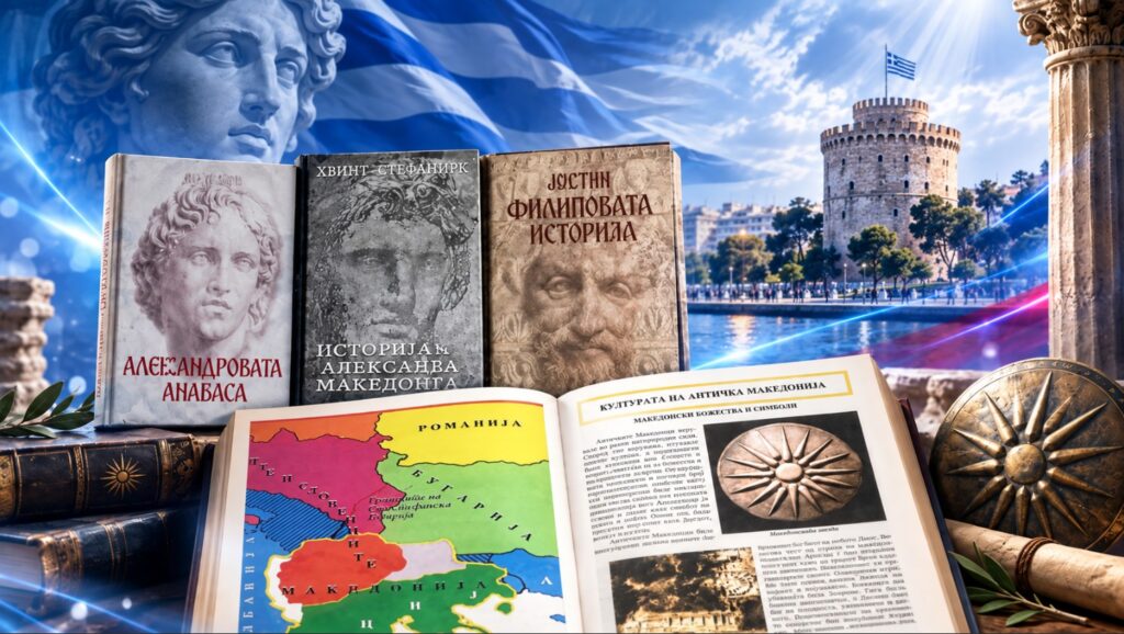 Η ΝΙΚΗ επικαλείται σχολικά εγχειρίδια των Σκοπίων για αναφορές στην «Αιγαιακή Μακεδονία»