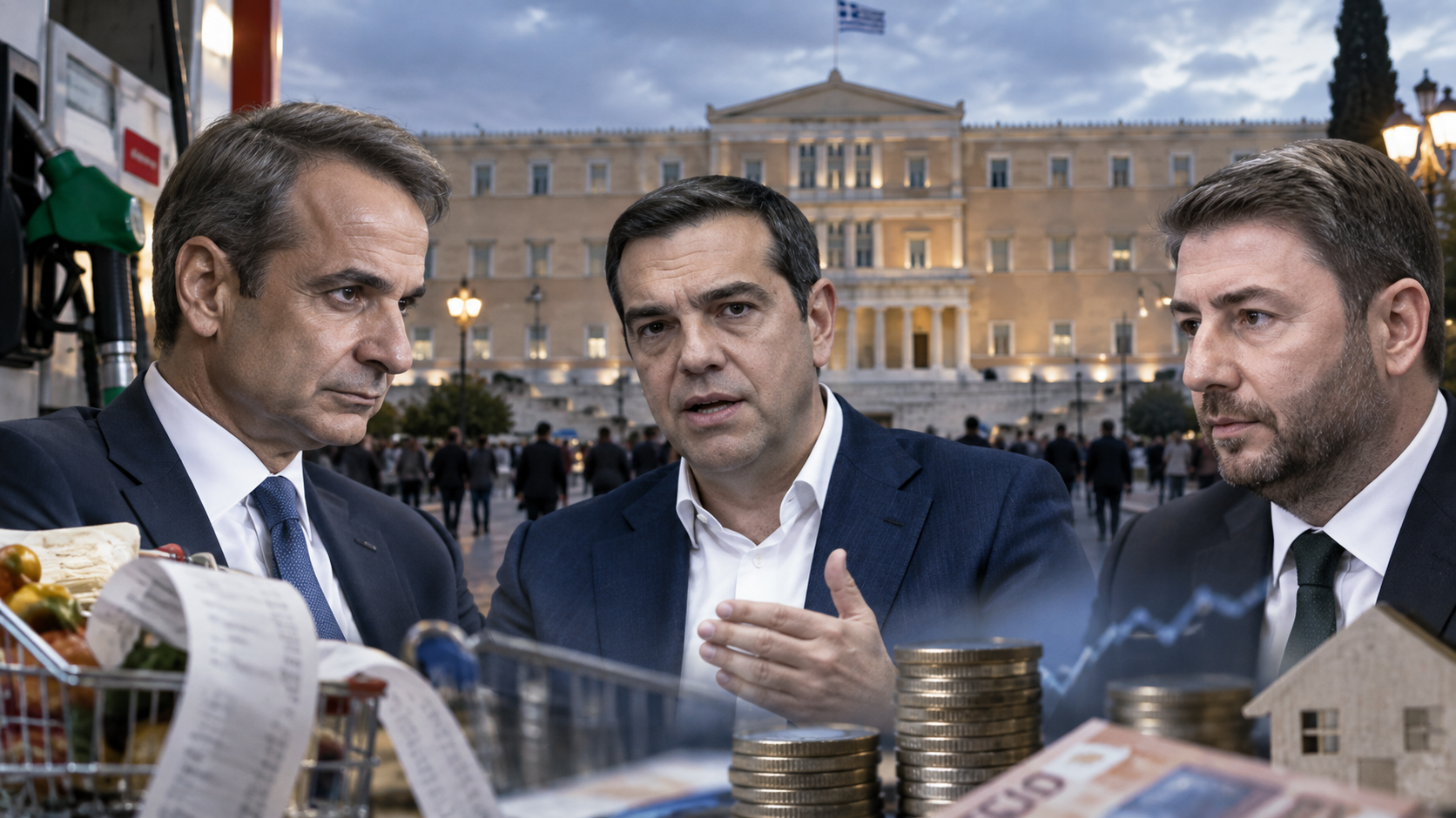Πολιτική αντιπαράθεση με φόντο την ακρίβεια – Καύσιμα και οικονομία στο επίκεντρο