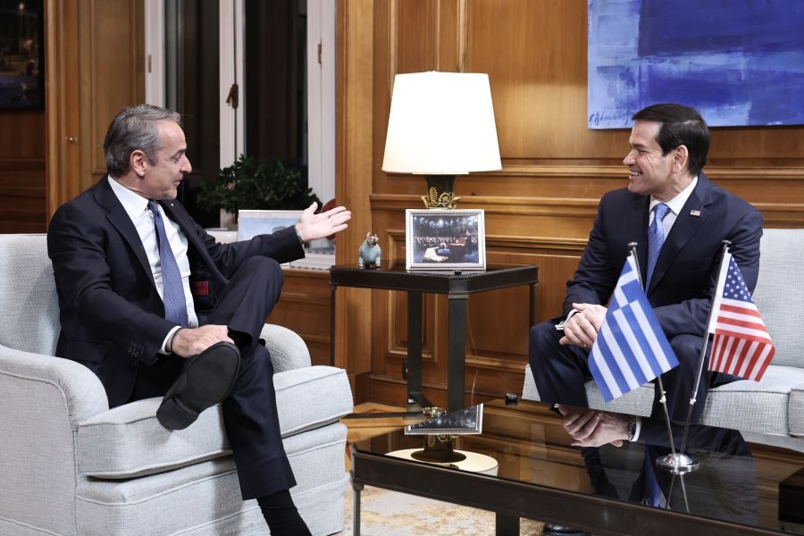 Μητσοτάκης – Ρούμπιο: Ενέργεια, ναυτιλία και ασφάλεια στο επίκεντρο της συνάντησης στο Μαξίμου