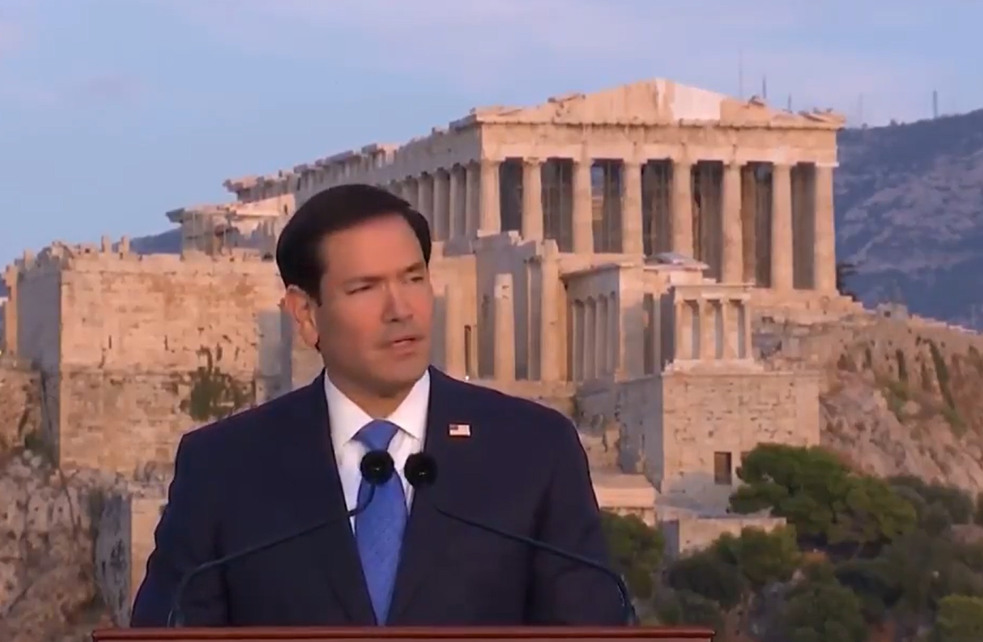 Ο Βανς χαρακτήρισε εξαιρετική την ομιλία του Ρούμπιο στην Πνύκα
